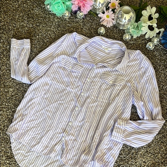 Striped Button-Up Shirt - Picture 4 of 8